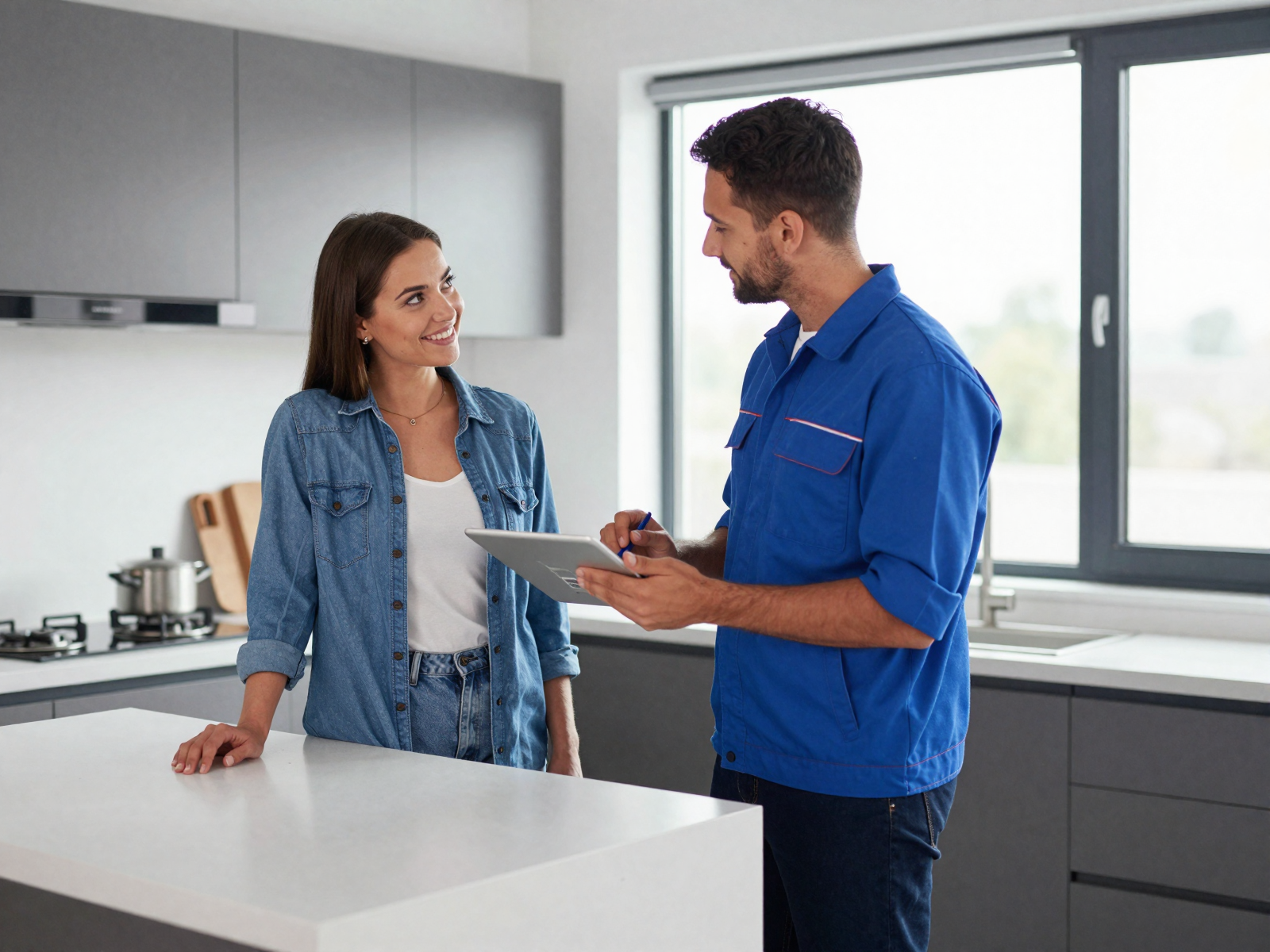Professional electrician working on electrical panel